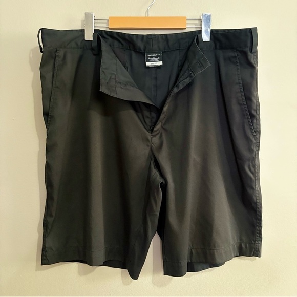 Nike Golf DRI-FIT Black Flat Front Shorts Athletic Style - Picture 2 of 10